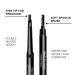 Gentlehomme Mens Eyebrow Pencil Black - Waterproof 2-in-1 Brush & Pencil for Defined & Long-Lasting Brows - Buy Online on SooperMarket.com
