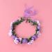 KALLORY Purple Flower Crown Headband for Bridesmaids & Flower Girls - Buy Online on SooperMarket.com
