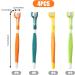 Dog Toothbrush 3 Sided Toothbrush 4PCS Triple Head Dog Toothbrushes for Dogs Dental Care with Soft Bristles Cleaning Brushes with Long Handle for Dog Cat Oral Dental Health - Buy Online on SooperMarket.com