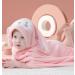Gneliwm Baby Hooded Bath Towel Swaddle Wrap Blanket - Ultra Soft Absorbent Coral Velvet Poncho for Newborn, Infant, Toddler - Pink Rabbit - Buy Online on SooperMarket.com
