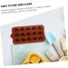 Alipis 10 Pcs Chocolate Mold Cookie Baking Soap Mold Silicone Lollipop Mold Muffin Silicone Molds Pudding Kitchen Frying Mould Ice Cube Trays Chocolate Baking Mold Ice Cubes Fondant Mold - Buy Online on SooperMarket.com