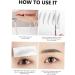 Baluue 4pcs Eyebrow Stickers False Eyebrows Dark Brown Hair Like Eyebrows Water Transfer Paper with Soy Ink - Buy Online on SooperMarket.com