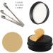Tianzd 24 Pack 80ml Matte Black Aluminum Screw Top Cream Cans | Ideal for Cosmetics Candles & Ointments | Includes 3 Spoon & 24 Labels - Buy Online on SooperMarket.com