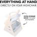 Hauck Alpha+ White Storage Box Set - Set of 2 | Practical Organising Boxes for Highchair - Buy Online on SooperMarket.com