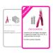 Acrylic False Nail Clippers with Magnets - Adjustable Stainless Trimmer & Tip Cutter for Salon Home Art - Perfect Length Measurement & Manicure Tool - Rosered - Buy Online on SooperMarket.com