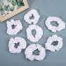15pcs Strong Hold White Hair Ties & Headbands - Elastic Cotton Ponytail Bands | Hair Accessories for All Styles - Buy Online on SooperMarket.com
