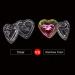 Rainbow Glass Crystal Acrylic Dappen Dish with Lid - Heart Shape | Nail Tool for Acrylic Powder Monomer | HJ-NAPB019-Heart - Buy Online on SooperMarket.com