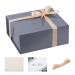 5 Packs grey Gift Box 8x7x3.3 Inches Small Gift Boxes with Lids and Magnetic Closure Collapsible Gift Boxes with Card and Ribbon for Presents Men Gift Wedding Male Birthday Graduation Merry Christmas 8x7x3.3 Inch(5 Packs) Grey