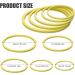Peutier 5stk Floating Plant Rings for Aquariums - Round Planting Corrals in 5 Sizes - Yellow Fish Feeding Rings Hold Floating Plants in Place - Buy Online on SooperMarket.com