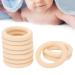 65mm Unfinished Wooden Rings - Natural Baby Teething Circles for Crafts 10 Pack - Buy Online on SooperMarket.com