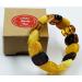 Natural Baltic Amber Stretch Bracelet - Handmade Multicolor Amber Jewelry from Certified Amber Beads - Buy Online on SooperMarket.com