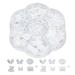 3D Nail Art Decorations Colorful Resin Aurora Bowknot Bear Shell Love Rhinestones Nail Nail Ornament for Women Salon DIY Accessories