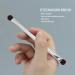 Soft Hair Eyeshadow Brush Set Silver Double Ended Makeup Brush for Women Precise Application with Supple Fiber Hair Convenient for Home and Stage Makeup - Buy Online on SooperMarket.com