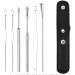 ZELLYA 6-Piece Earpick Set for Adult Home Use | Portable Keychain Spiral Ear Picking Tools - Green - Buy Online on SooperMarket.com