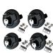 2PCS Marine Hatch Latch Lock Flush Pull Round Slam Latch for RV Boat Deck - Black - Buy Online on SooperMarket.com