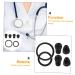 Buy Gatuida 4 Sets Stethoscope Diaphragm Accessories for Pediatric Replacement | Stethoscope Parts & Kits | International Shipping Available - Buy Online on SooperMarket.com