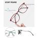 Koosufa Classic Retro Round Panto Glasses - Unisex Vintage Prescription-Free Frames with Case - Brown Nerd Glasses - Buy Online on SooperMarket.com