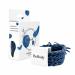 Bellody original hair tie - stylish braided hair tie with strong hold (4 -Set - Blue Jeans) - Women's hair accessories in dark blue