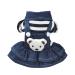 Angoily Dog Spring Dresses Dress for Summer Jeans for Girls Pet Apparel Dress with Bow Girls Nightgowns Classy Dress Summer Jeans Spring Dresses for Work Dog Dress Stripe Pet Supplies S As Shown