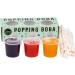 Popping Boba Bubble Tea Kit - 3 Flavor Gift Set with Passion Fruit, Blueberry, Cherry Boba Pearls - Makes 9 Servings | The TeaShed - Buy Online on SooperMarket.com