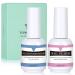 TOMICCA Nail Dehydrator and Primer, Professional Acid Free Natural Nail Prep Dehydrator, Fast Air Dry Superior Bonding Primer Set for Acrylic Powder and Gel Nail Polish 15Ml/0.52 oz