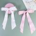 2 Pack Hair Bows for Women White Bow Hair Clips French Barrette with Long Silky Satin Hair Ribbons for Women Girls(White Light Pink) - Buy Online on SooperMarket.com