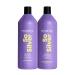Matrix So Silver Purple Shampoo & Conditioner Set | Neutralizes Yellow Tones & Nourishes Dry Hair | For Blonde Grey Platinum & Bleached Hair | For Color Treated Hair | Packaging May Vary Shampoo & Conditioner 33.8 Fl Oz