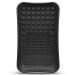 Makeup Brush Cleaner Mat, Make up Brush Cleaner Mat Pad, Silicone Brush Cleaning Mat, Paint Brush Cleaner Tool with Back Strap, Beauty Makeup Washing Tool Makeup Brushes for All Brushes Black