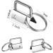 Qovydx 45Pcs 1 Inch Silver Wristlet Key Fob Hardware Set with Split Rings - Ideal for Keychains and Lanyards - Buy Online on SooperMarket.com