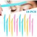 18 Pack Eyebrow Razors & Trimmers - Portable Facial Hair Remover for Men & Women - Precision Cover Gray - Buy Online on SooperMarket.com