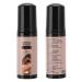 Dark Self Tanning Foam Tanning Mousse Summer Body Face Sunless 60ML Self Tanner Foam Moisturizing Skin Firming Face Tanning Balm for Women