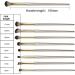 Yoezuo Make Up Brush Set 8 Pieces Eyeshadow Brush Set with PU Bag Eye Brush Makeup Brush Foundation Brush Cosmetic Brush for Eyeshadow Eyebrow Eyeliner Blending (Gold) - Buy Online on SooperMarket.com