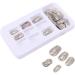 jayzee Natural False Nails Artificial Tip Manicure Phototherapy Nails Water Ripple Tablets Silver Gradient Color Nail Patch for Nail Art Salons and Home - Buy Online on SooperMarket.com