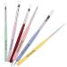 Tevkmuzz 6 PCS Nail Art Brushes Set - Nail Extension Gel, Dotting Pen, Liner Brush - Ideal for Gel Polish & Nail Design - Buy Online on SooperMarket.com
