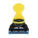 Natudeco Razor epilator manual razor removable with 45 rotatable head multi -layer sounds suitable for the face small practical salon travel at home (yellow)