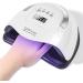 220W UV LED Nail Lamp Fast Nail Curing Lamps for Home & Salon Led Nail Dryer for Gel Polish with Automatic Sensor/4 Timer Setting Handle Professional Nail Art Tools x7max