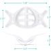 3D Mask Bracket Insert for Cloth Mask - Mouth Guard for Breathing Space - Comfortable Inner Support Frame (3 Pack, Semi-Transparent) - Buy Online on SooperMarket.com