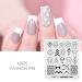KADS Nail Stamping Plate Set - French Summer Flower Flamingo Rose Design with Stamper and Scraper - Buy Online on SooperMarket.com