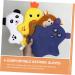 NOLITOY 4pcs Animal Shaped Exfoliating Bath Loofahs & Wash Mitts - Soft Polyester Shower Sponges for Kids - Gentle Body Massage & Cleansing - Buy Online on SooperMarket.com