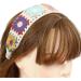 JSGHGDF Floral Knitted Headband for Women Stretch Turban Floral Crocheted Granny-square Ethnic Tie Head Wrap Headband Sun flower headband - Buy Online on SooperMarket.com