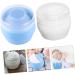 KOMBIUDA Travel Toddler for Mom Sponge Baby After Dusting Plastic Bath Container with Body Care Portable Powder Use Empty Puff Blue Cosmetic White Talcum Newborn Home Infant Face Case 2pcs 1 count (Pack of 1) - Buy Online on SooperMarket.com