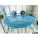 Hypeety Portable Bird Bath with Mirror - Blue Bird Bathtub for Pet Parrots - Buy Online on SooperMarket.com