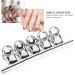 5 Pieces Stainless Steel Silver C Curve Nail Extension Clips Multifunctional Nail Art Accessories C Curve Nail Clippers - Buy Online on SooperMarket.com