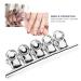 Nail Extension Clips - 5PCS Stainless Steel Curve C Nail Clamps | Multifunctional Nail Art Accessories & Metal Tools - Buy Online on SooperMarket.com