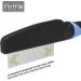 PetP l Flea & Dust Comb for Cats & Dogs | Effective against Vermin like Fleas Ticks Nits & Lice | Professional Salon Quality M Blue - Buy Online on SooperMarket.com