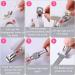 JZF Acrylic Nail Clipper Professional Adjustable Stainless Steel Artificial Nail Clipper Gel False Nails Tips Cutter for Nail Art Manicure Tool (White) - Buy Online on SooperMarket.com