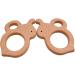 Wendysun 5pcs Cartoon Wood Teether Set - Natural Animal Round Bee Shape Baby Teething Toy - Buy Online on SooperMarket.com