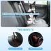 Mi Metty Dog Car Harness with Coated Wire Rope Safety Restraint - 32 inch Black+Black - Buy Online on SooperMarket.com