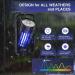 Bug Zapper for Outdoor Indoor 4200V 15W UV Mosquito Killer Lamp Waterproof Electronic Mosquito Zapper Fly Catcher Fly Traps Fly Zapper Insect Killer Mosquito Trap for Kitchen Balcony Patio Camping - Buy Online on SooperMarket.com