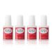 Brush on Nail Glue for Acrylic Nails - Nail Glue for Press on Nails 4Pcs Strong Adhesive Super Bond for Fake Nails Tips Professional Nail Glue for Artifical False Nails Long Lasting 4 PCS